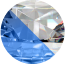 Transparent / Albastru