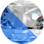 Transparent / Albastru
