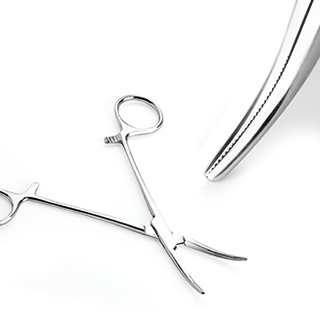 Forceps Kelly hemostatic curbat