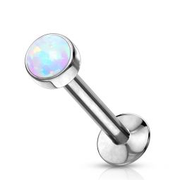 Labret push-in cu opal 